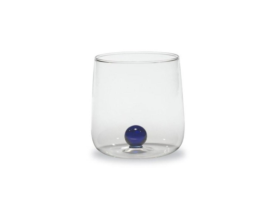 ZAFFERANO S.R.L. Bicchiere tumbler Bilia trasparente/blu zafferano