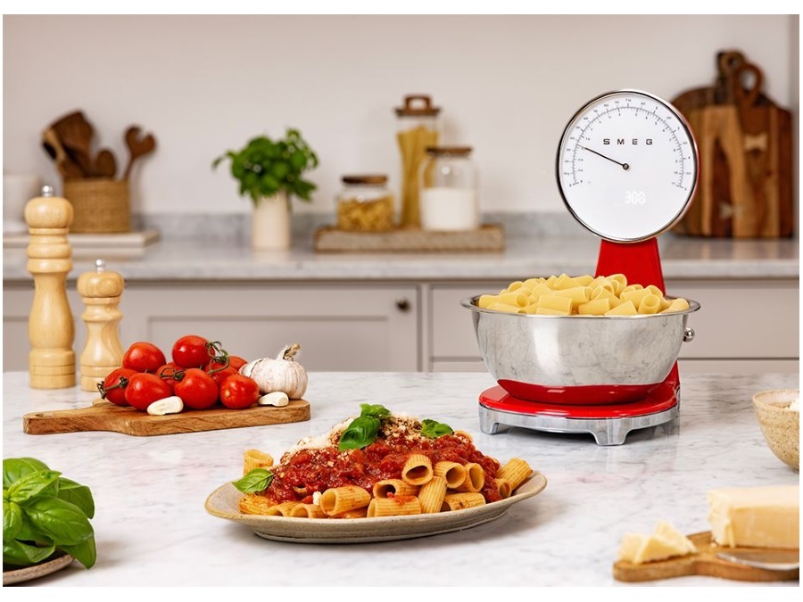 SMEG Bilancia da cucina rossa