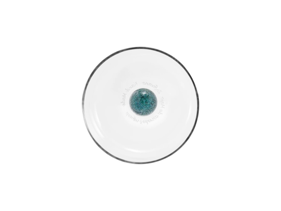 ZAFFERANO S.R.L. Bilia caleido, bicchiere tumbler trasparente/verde 44 cl