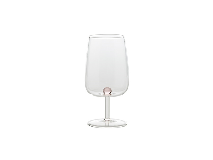 ZAFFERANO S.R.L. Bilia, calice rosa in vetro borosilicato