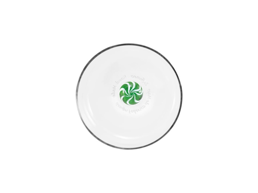 ZAFFERANO S.R.L. Bilia candy, bicchiere tumbler trasparente/verde 44 cl