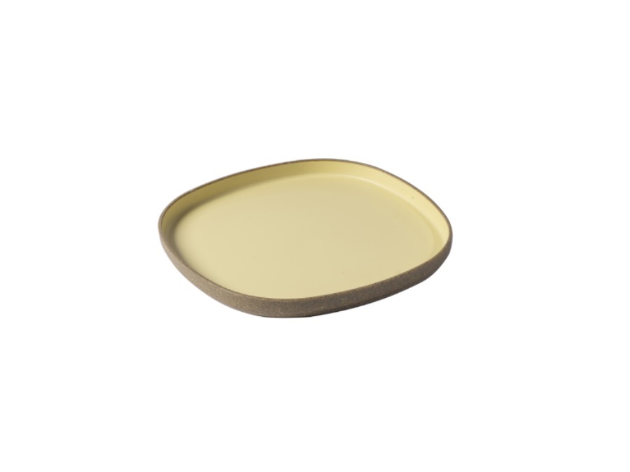 OMADA Bioamo, piatto piano camomilla 23,5x23,5xh2 cm