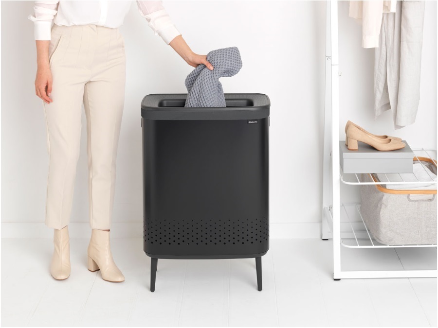 BRABANTIA BO HI PORTABIANCHERIA 2 x 45 litri - Matt Black