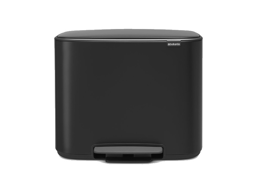 BRABANTIA BO PEDAL BIN PATTUMIERA 11 + 23 litri - Matt Black