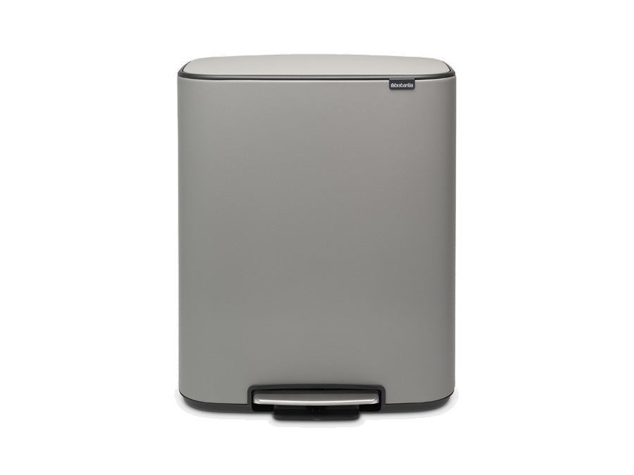 BRABANTIA BO PEDAL BIN PATTUMIERA 60 litri - Mineral Concrete Grey