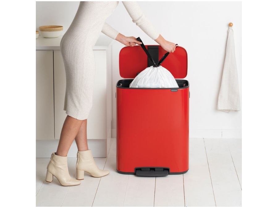 BRABANTIA BO PEDAL BIN PATTUMIERA 60 litri - Passion Red