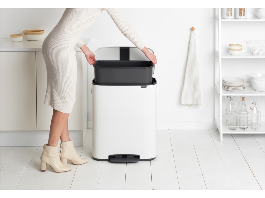 BRABANTIA BO PEDAL BIN PATTUMIERA 60 litri - White