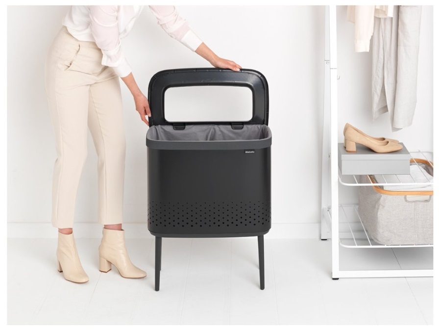 BRABANTIA BO PORTABIANCHERIA 60 litri - Matt Black