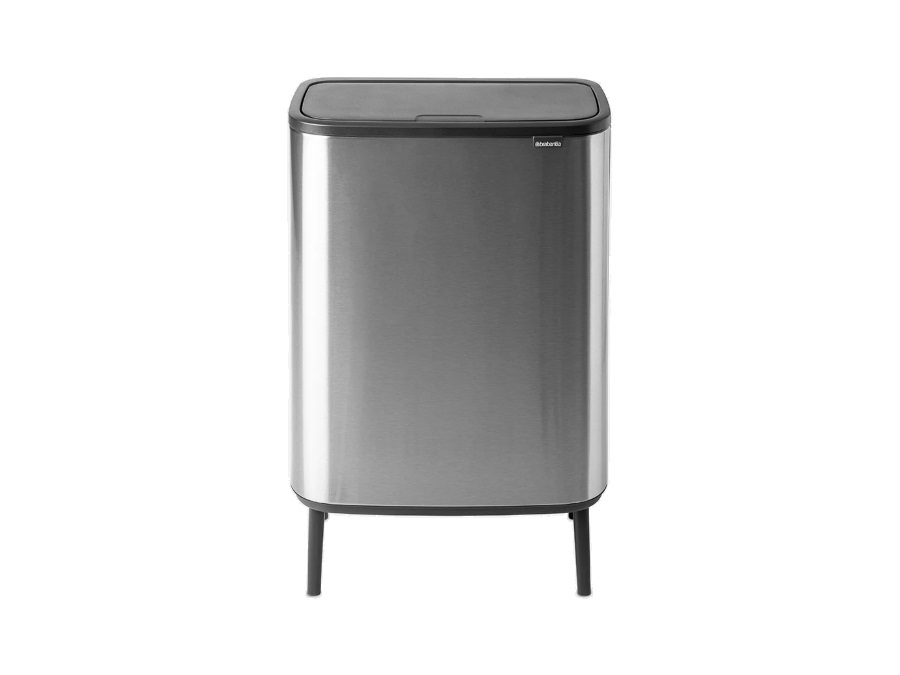 BRABANTIA BO TOUCH BIN HI pattumiera 60 litri - Matt Steel Anti-ditate