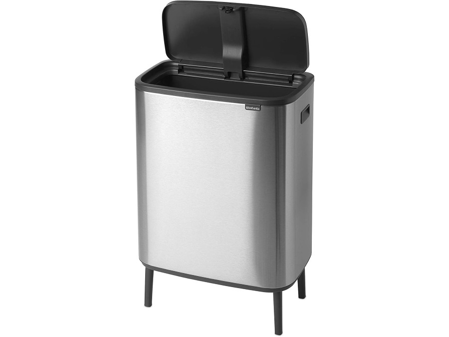 BRABANTIA BO TOUCH BIN HI pattumiera 60 litri - Matt Steel Anti-ditate