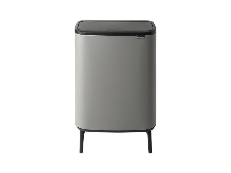 BRABANTIA BO TOUCH BIN HI pattumiera 60 litri - Mineral Concrete Grey