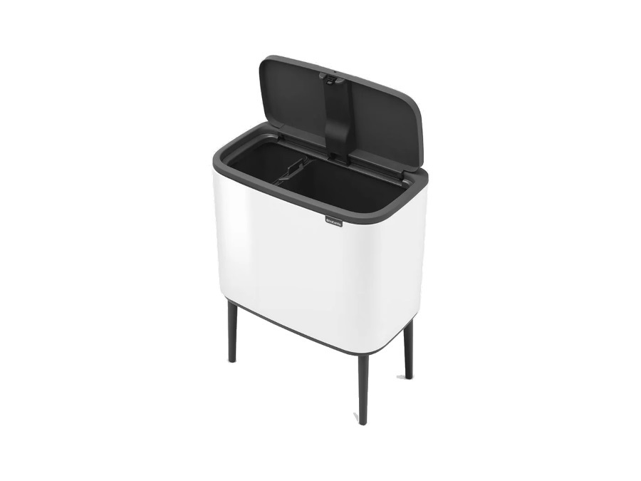 BRABANTIA BO TOUCH BIN Pattumiera 11 + 23 litri - White