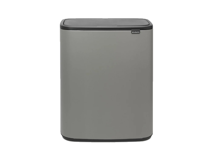 BRABANTIA BO TOUCH BIN pattumiera 2 x 30 litri - Mineral Concrete Grey