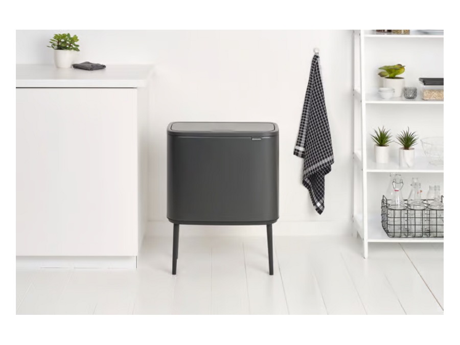 BRABANTIA Bo touch bin pattumiera 3 x 11 litri - confident grey