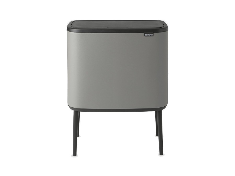 BRABANTIA BO TOUCH BIN pattumiera 3 x 11 litri - Mineral Concrete Grey