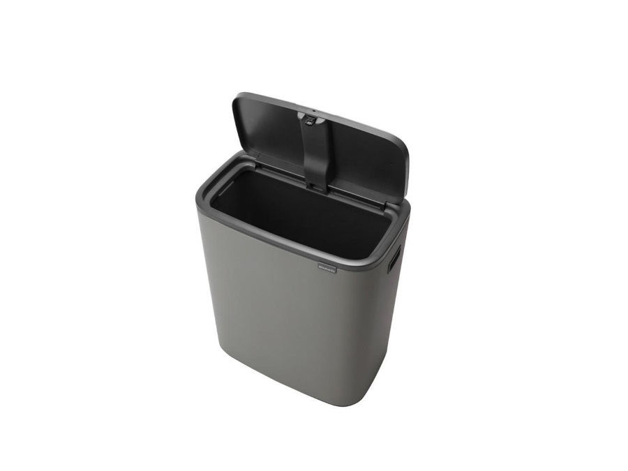 BRABANTIA BO TOUCH BIN pattumiera 60 litri - Mineral Concrete Grey