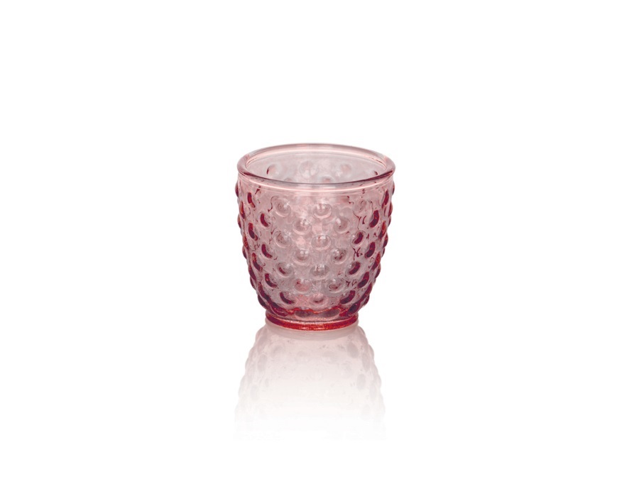 IVV Bolle, set 6 bicchieri acqua rosa