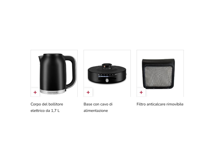 KITCHENAID BOLLITORE ELETTRICO A TEMPERATURA REGOLABILE 1,7L,  Pistacchio