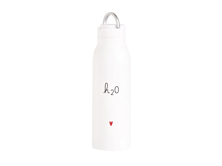 SIMPLE DAY LIVING & LIFESTYLE Borraccia termica H2O cuore - 0,5 l