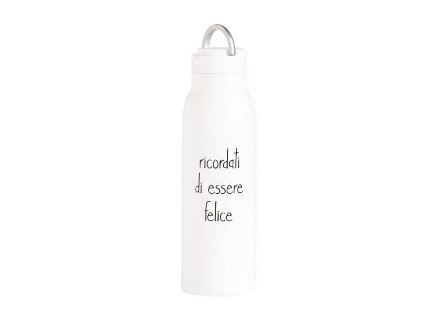 SIMPLE DAY LIVING & LIFESTYLE Borraccia termica Ricordati di essere felice - 0,5 l