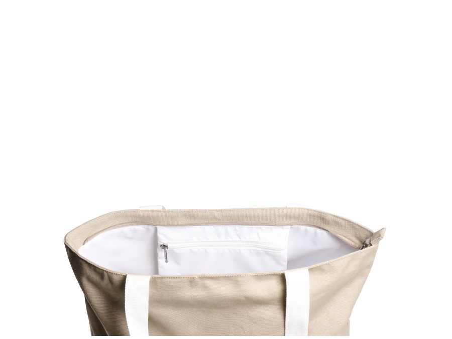 SIMPLE DAY LIVING & LIFESTYLE Borsa in canvas decoro Portami al mare - Sabbia