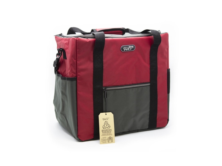 WD LIFESTYLE Borsa termica con tessuto in PET riciclato, 28 lt, rossa