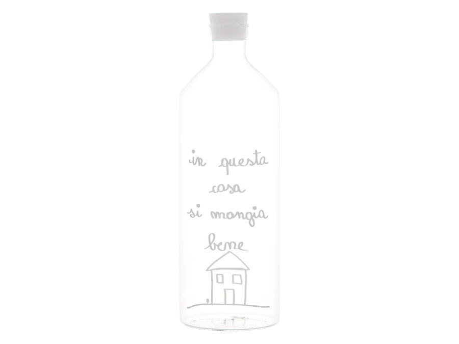 SIMPLE DAY LIVING & LIFESTYLE Bottiglia In questa casa si mangia bene