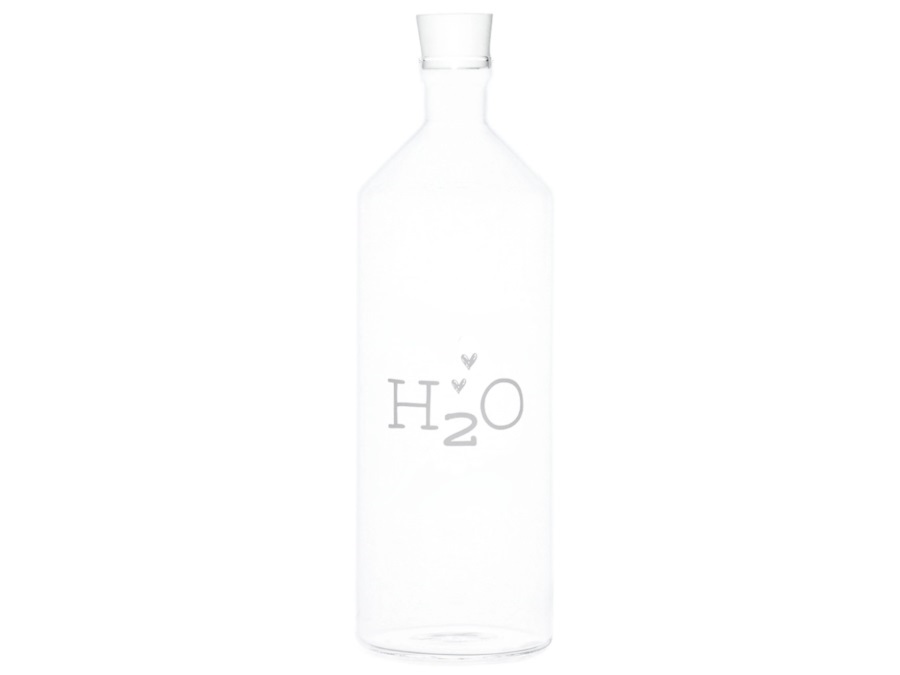 SIMPLE DAY LIVING & LIFESTYLE Bottiglia in vetro h2o, 1,4 lt