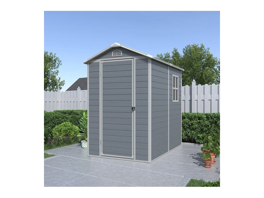 VERDELOOK Boxy, casetta da giardino in plastica 193x134 - h.198 CM