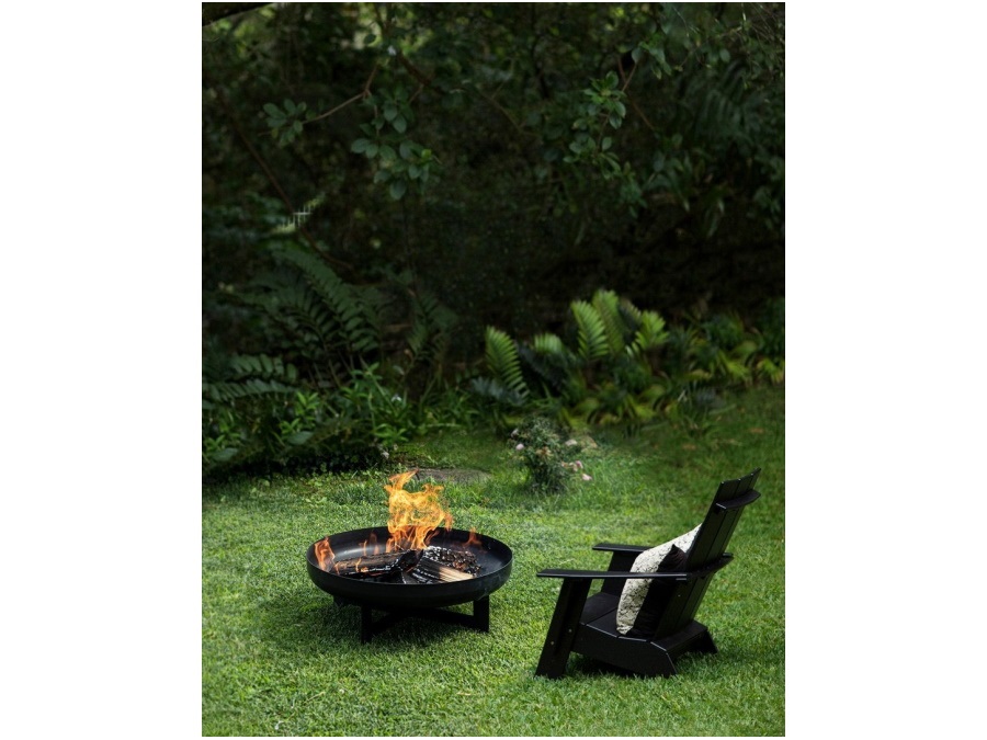 BIZZOTTO Braciere efesto tondo, Ø50x21h cm, nero