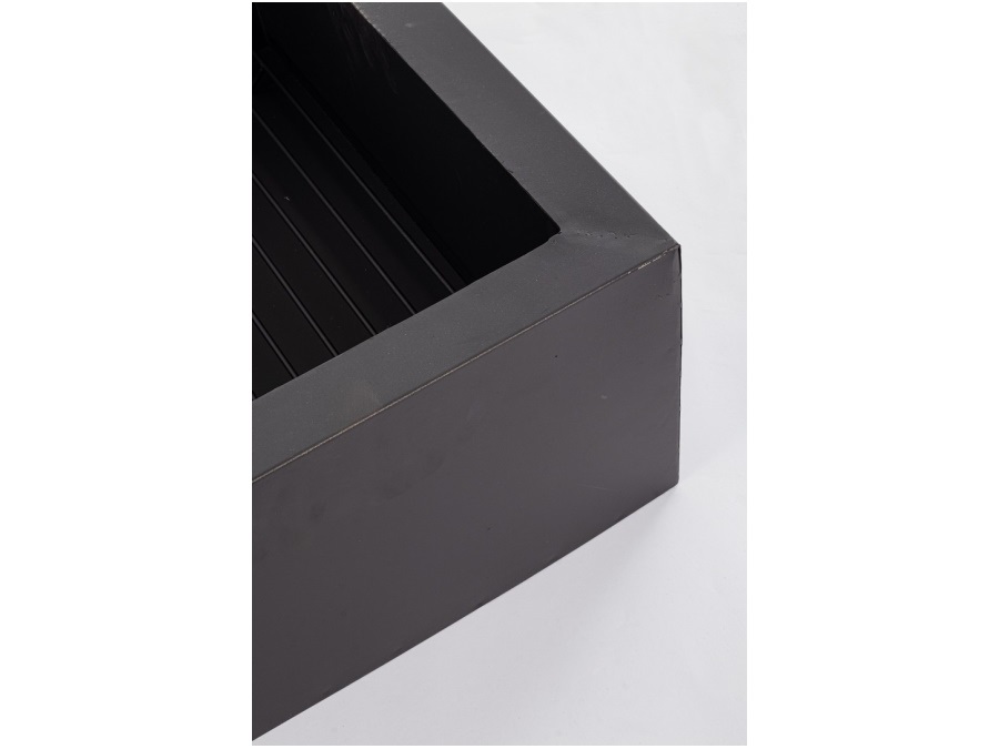 BIZZOTTO Braciere nebraska quadrato basso, 60x60x26h cm, nero