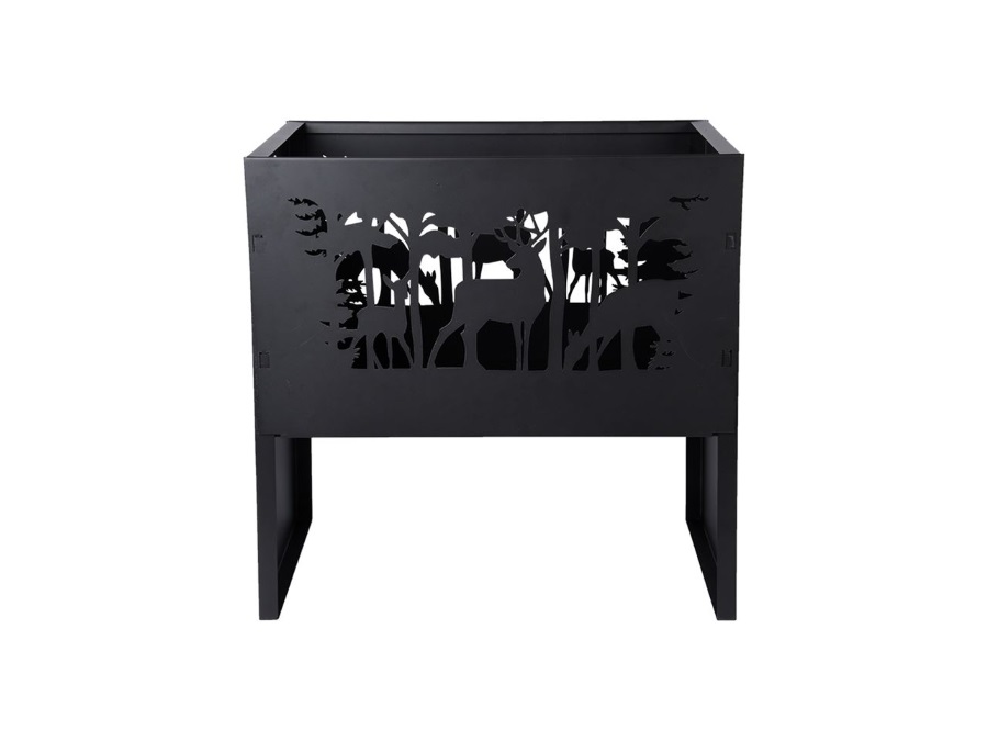 ESSCHERT DESIGN Braciere rettangolare, fantasia cervo