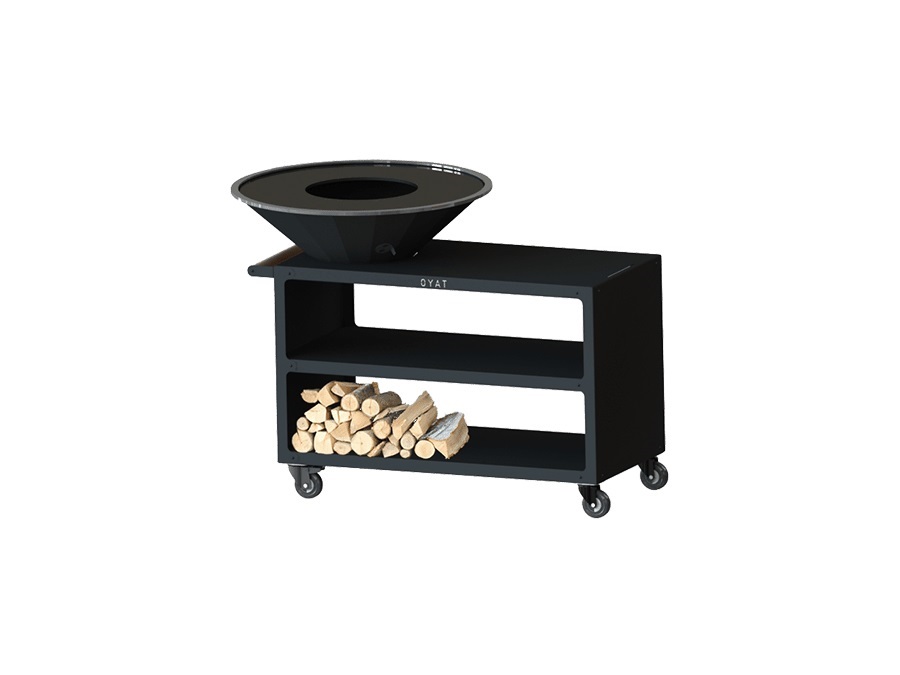 OYAT Brasero bbq Pontaillac 88, nero