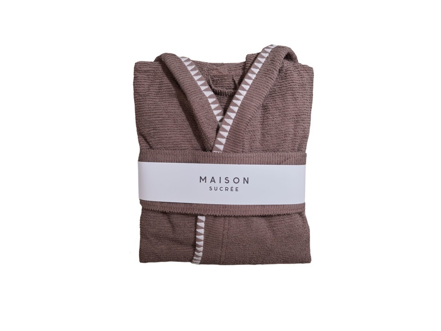 MAISON SUCREE Brera, accappatoio cioccolato - Taglia L/XL
