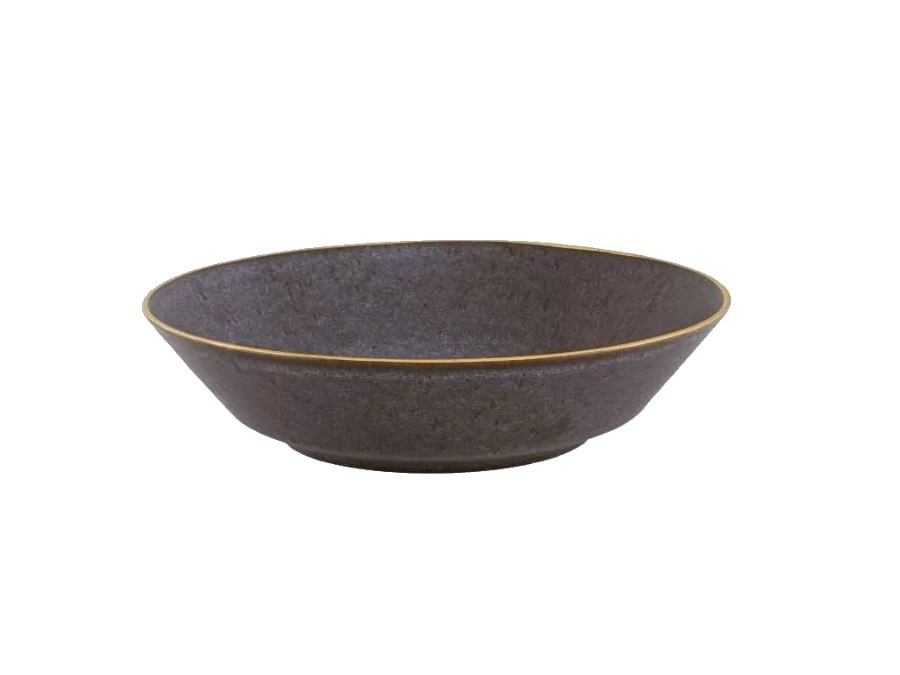 VISTA ALEGRE Bronze gold stone, piatto pasta 25 cm