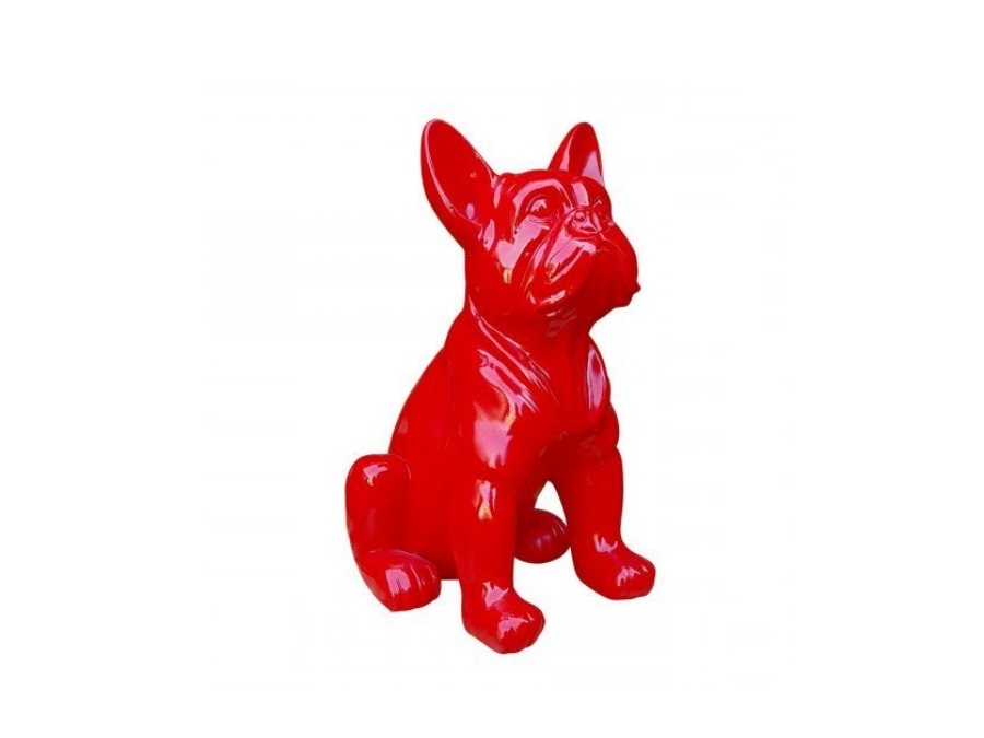 STOOBZ DESIGN Bulldog pop, 37 cm, rosso