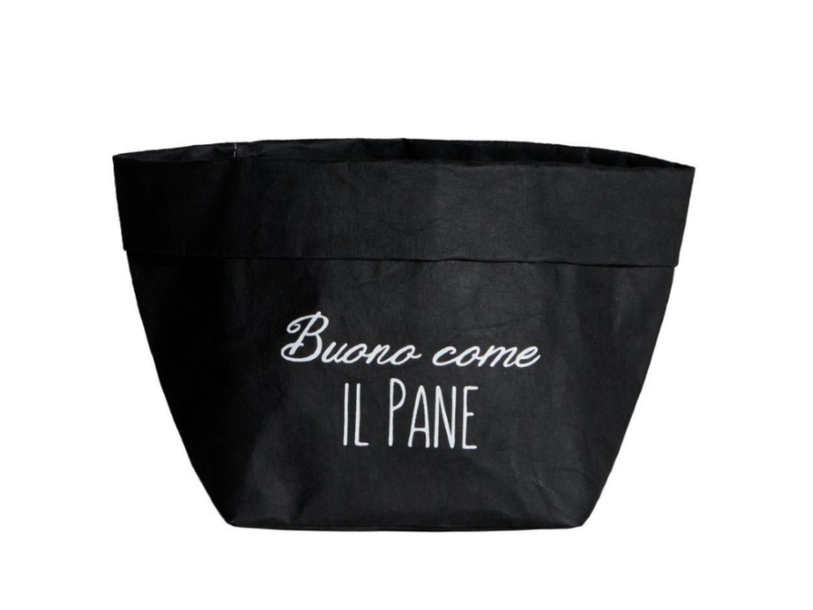 SIMPLE DAY LIVING & LIFESTYLE Buono come il pane, contenitore in cellulosa 15x15 nero