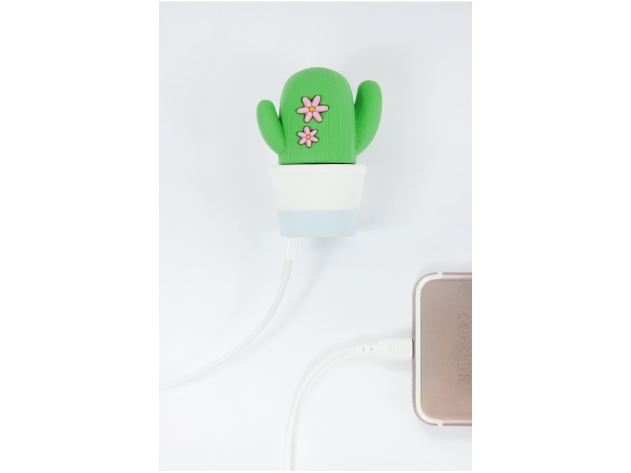 MOJIPOWER Cactus, caricatore portatile, 2600 mAh