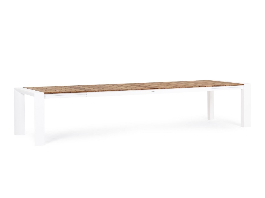 BIZZOTTO Cameron, tavolo allungabile bianco 253/319/384X110
