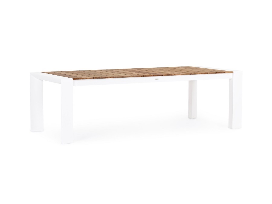BIZZOTTO Cameron, tavolo allungabile bianco 253/319/384X110