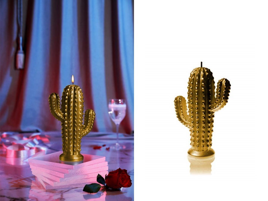 CANDELLANA CANDLES Candela Cactus Small Candellana - COLORE GOLD