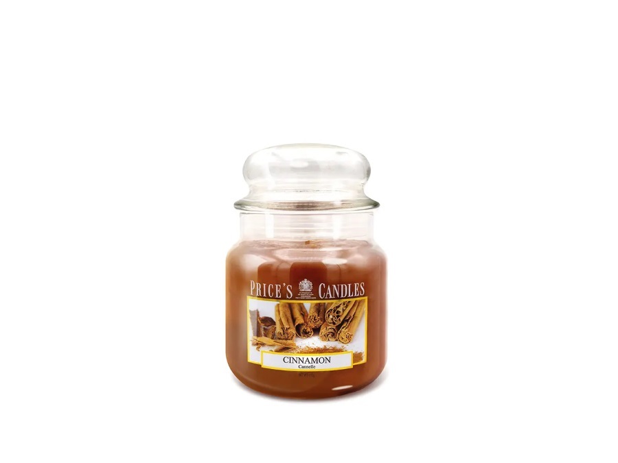 PRICE'S CANDLES Candela giara media 411 g - cinnamon