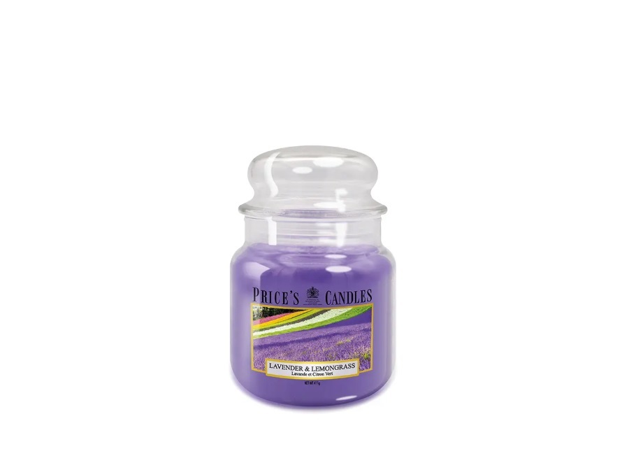 PRICE'S CANDLES Candela giara media 411 g - lavender & lemongrass