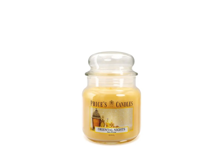 PRICE'S CANDLES Candela giara media 411 g - oriental nights