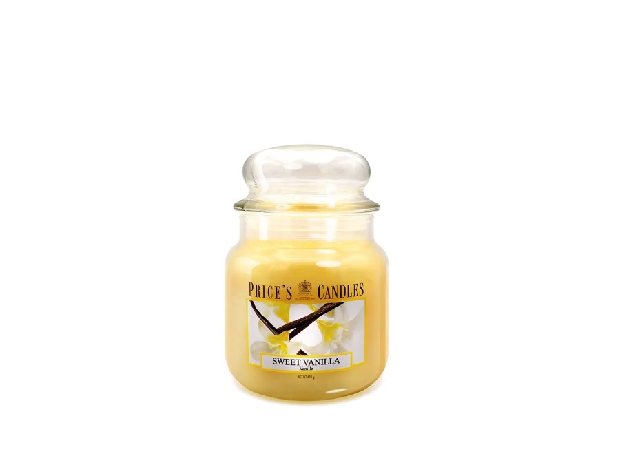 PRICE'S CANDLES Candela giara media 411 g - sweet vanilla