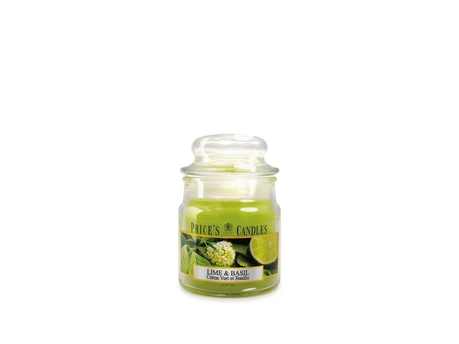 PRICE'S CANDLES Candela giara piccola 100 g - lime & basil