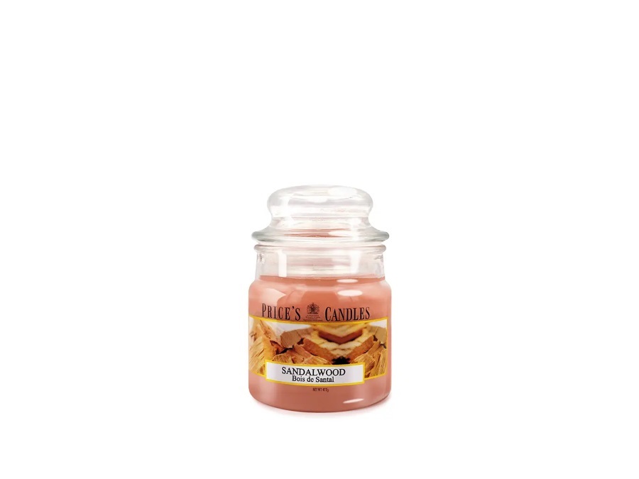 PRICE'S CANDLES Candela giara piccola 100 g - sandalwood