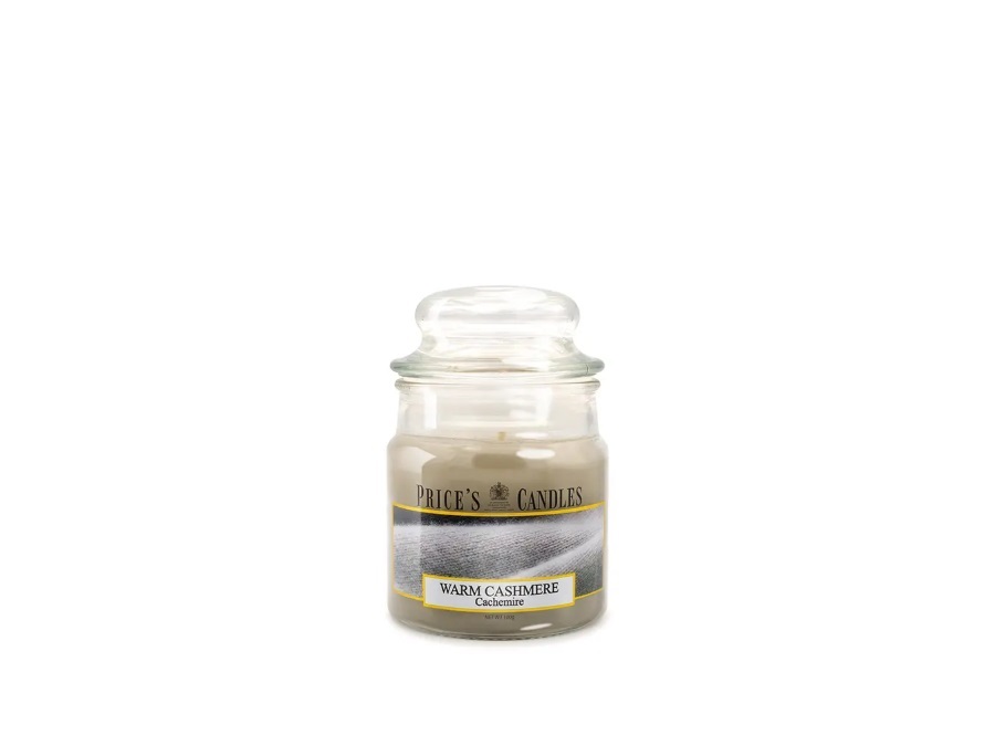 PRICE'S CANDLES Candela giara piccola 100 g - warm cashmere