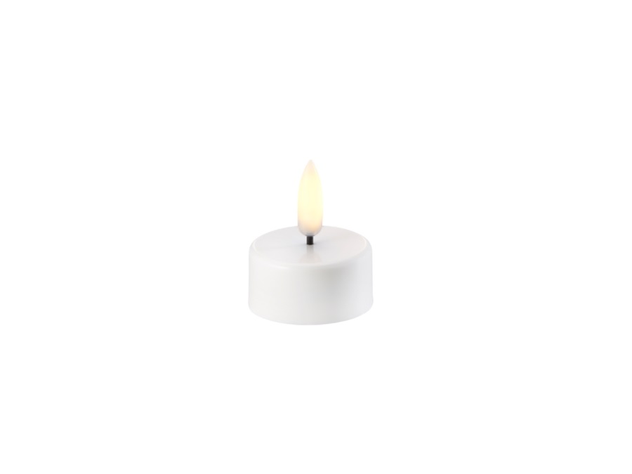 UYUNI LIGHTING Candela LED BIANCO, NORDIC WHITE Tealight 3,8 x 2 (4,7) cm