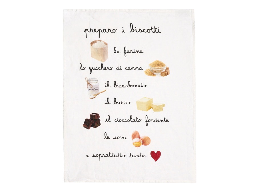 SIMPLE DAY LIVING & LIFESTYLE Canovaccio lino 50x68 cm, bianco biscotti